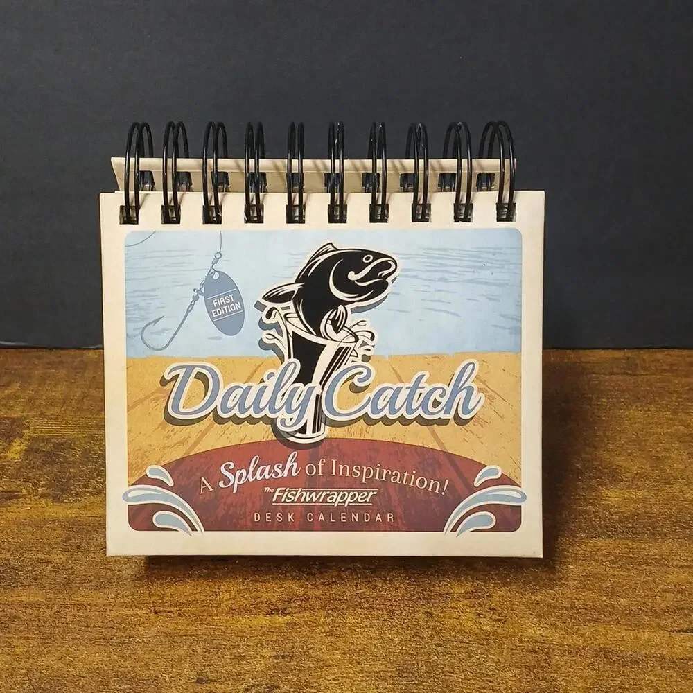 The Fishwrapper Daily Catch Inspirational Perpetual Desk Calendar